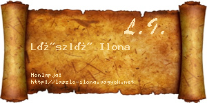László Ilona névjegykártya